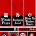 PRINTABLE DIGITAL FILE Captain Pirate Party Printables