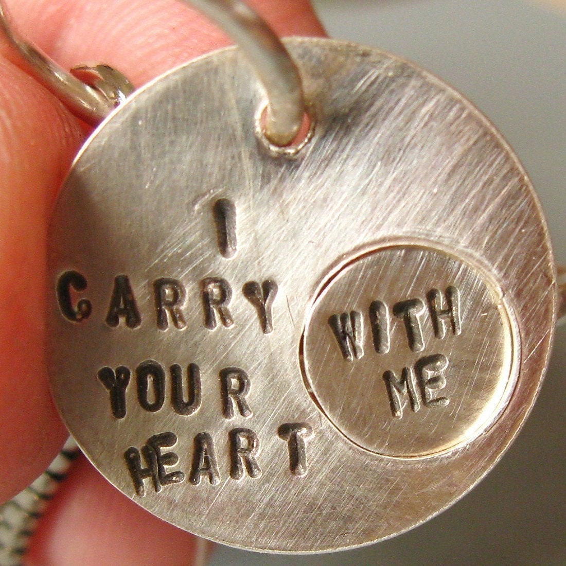 intertwine. sterling silver ring and keychain