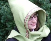 Black Forest Scoodie, fleece hood PDF sewing pattern, hat scarf