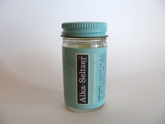Vintage Alka Seltzer Bottle by BluStoneDoorEmporium on Etsy