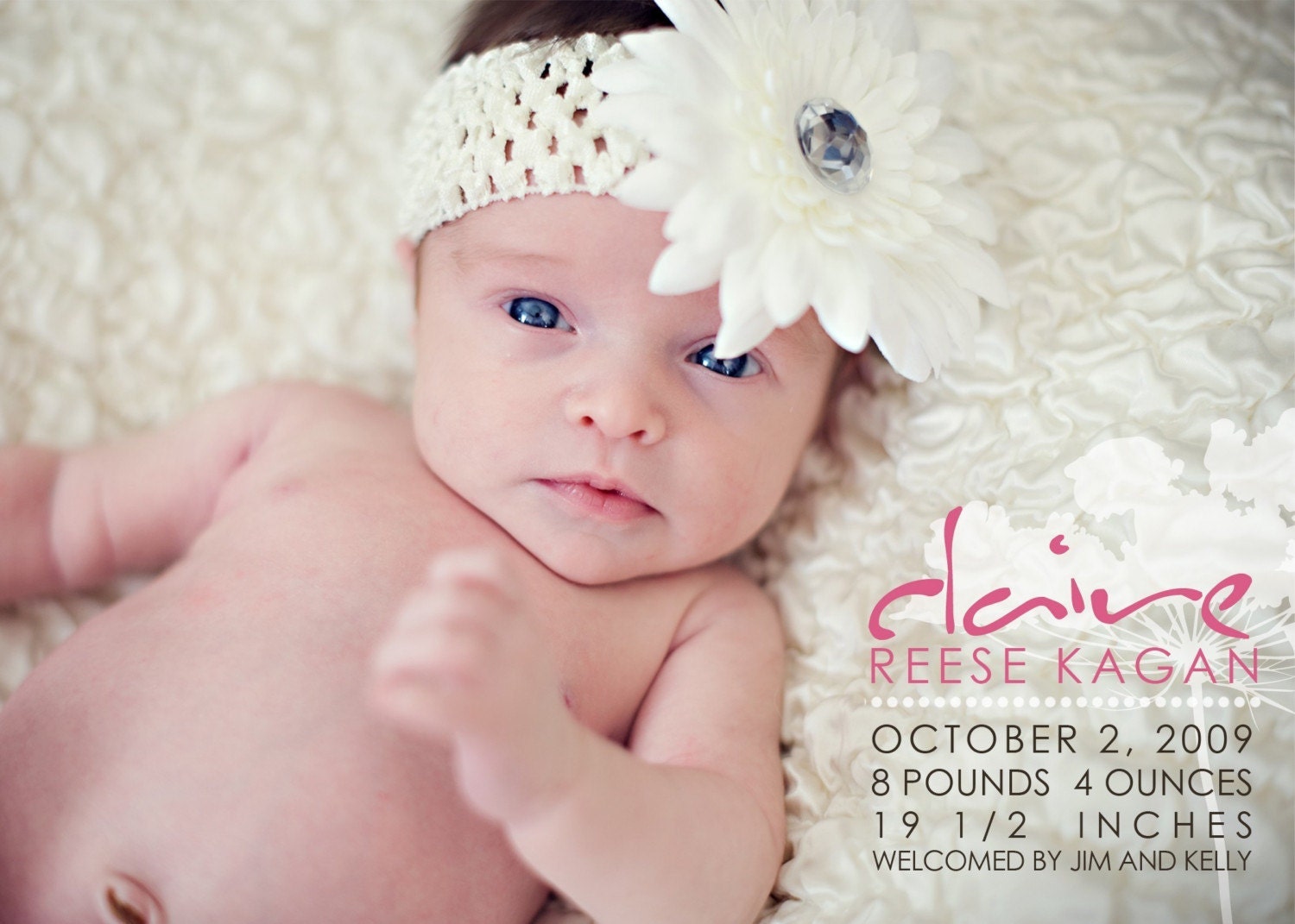 custom photo birth announcement - simplicity.