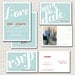 wedding invitation suite design - love.