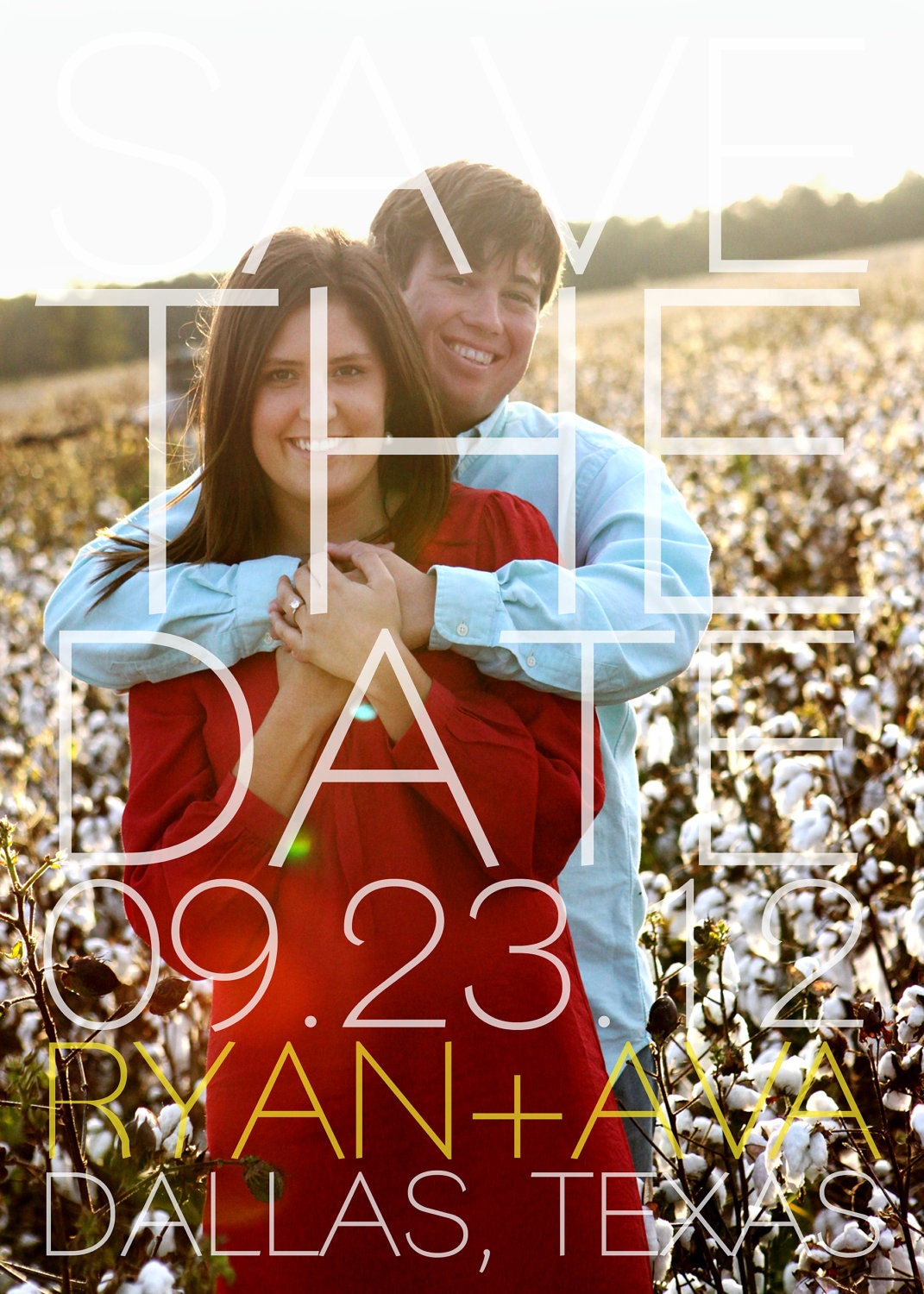 modern photo save the date - make a statement.