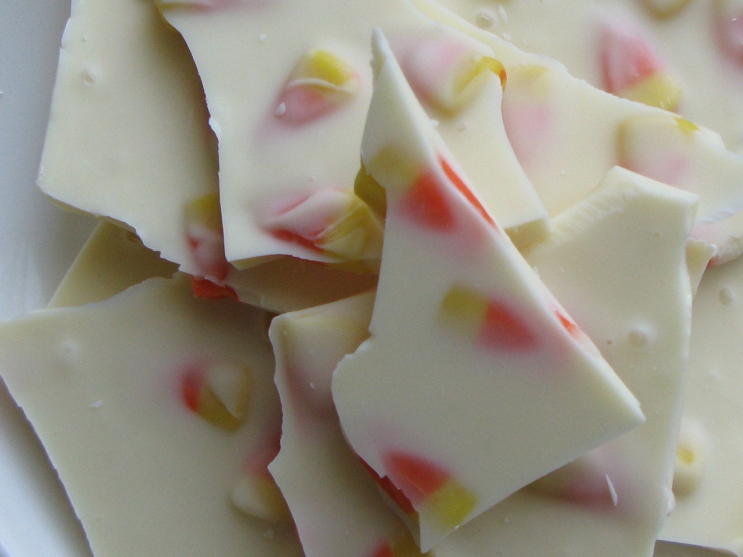 White Chocolate Candy Corn Bark for Fall or Halloween Parties and Gift Giving