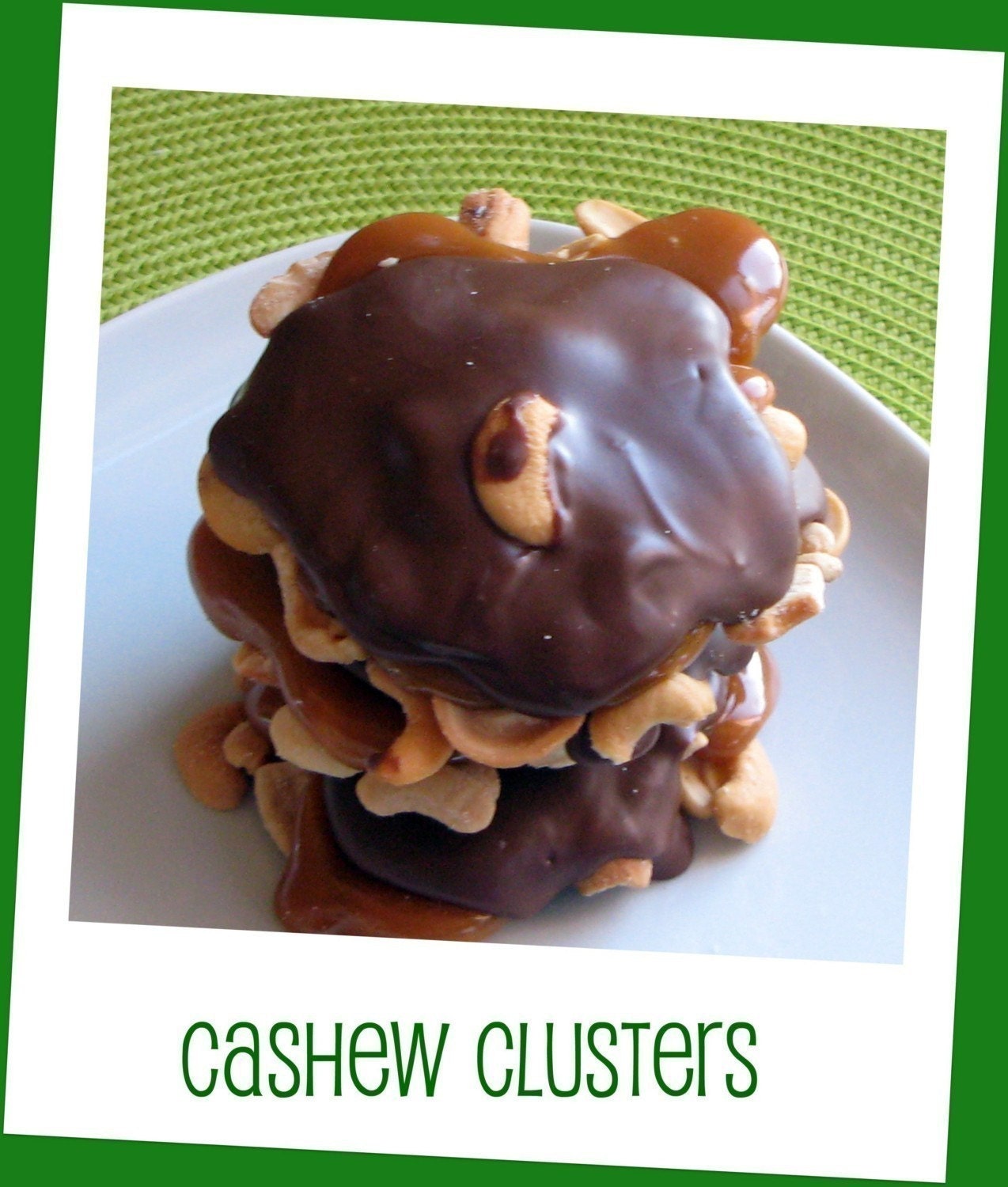 Cashew Turtle Clusters Gourmet Chocolate Caramel Cashews Clusters