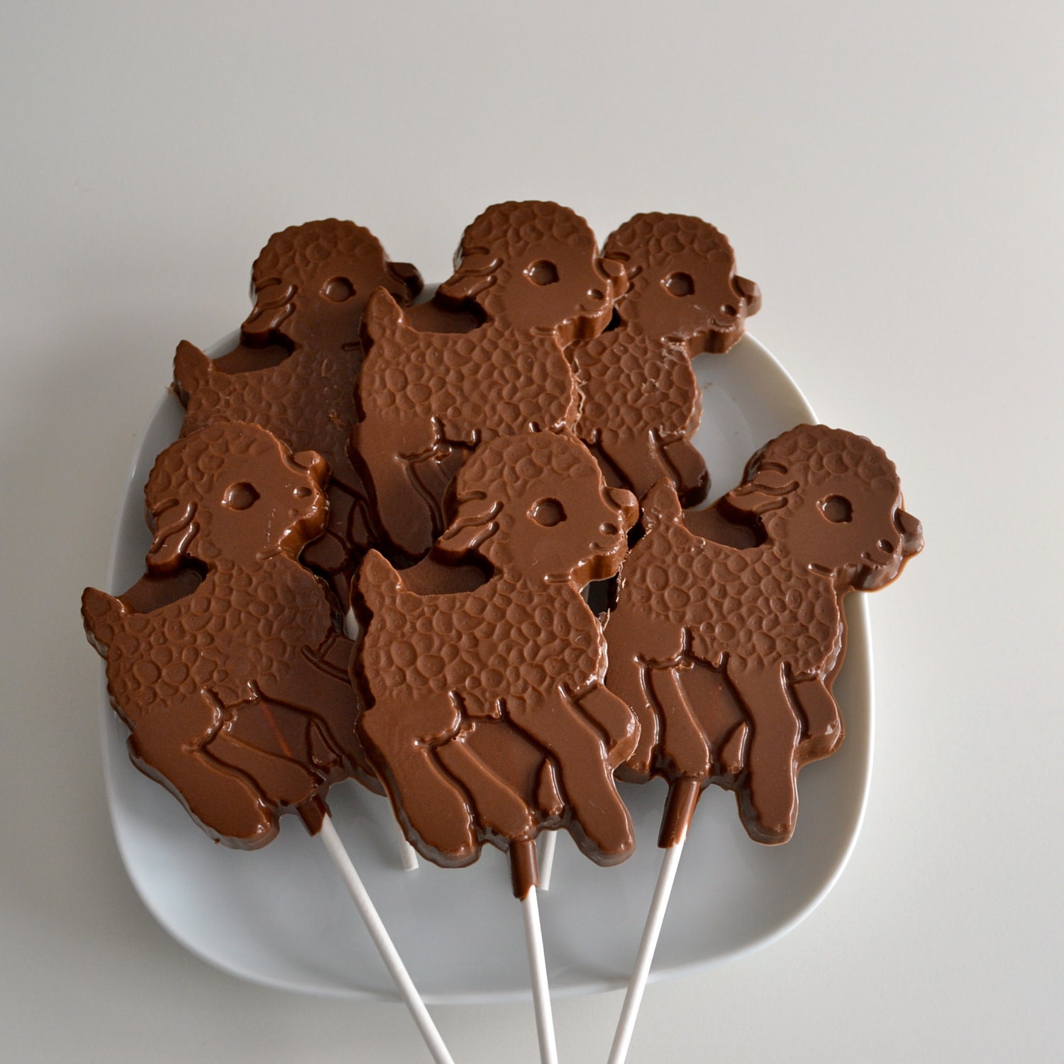 Chocolate Lamb Lollipops 12 Lollipops