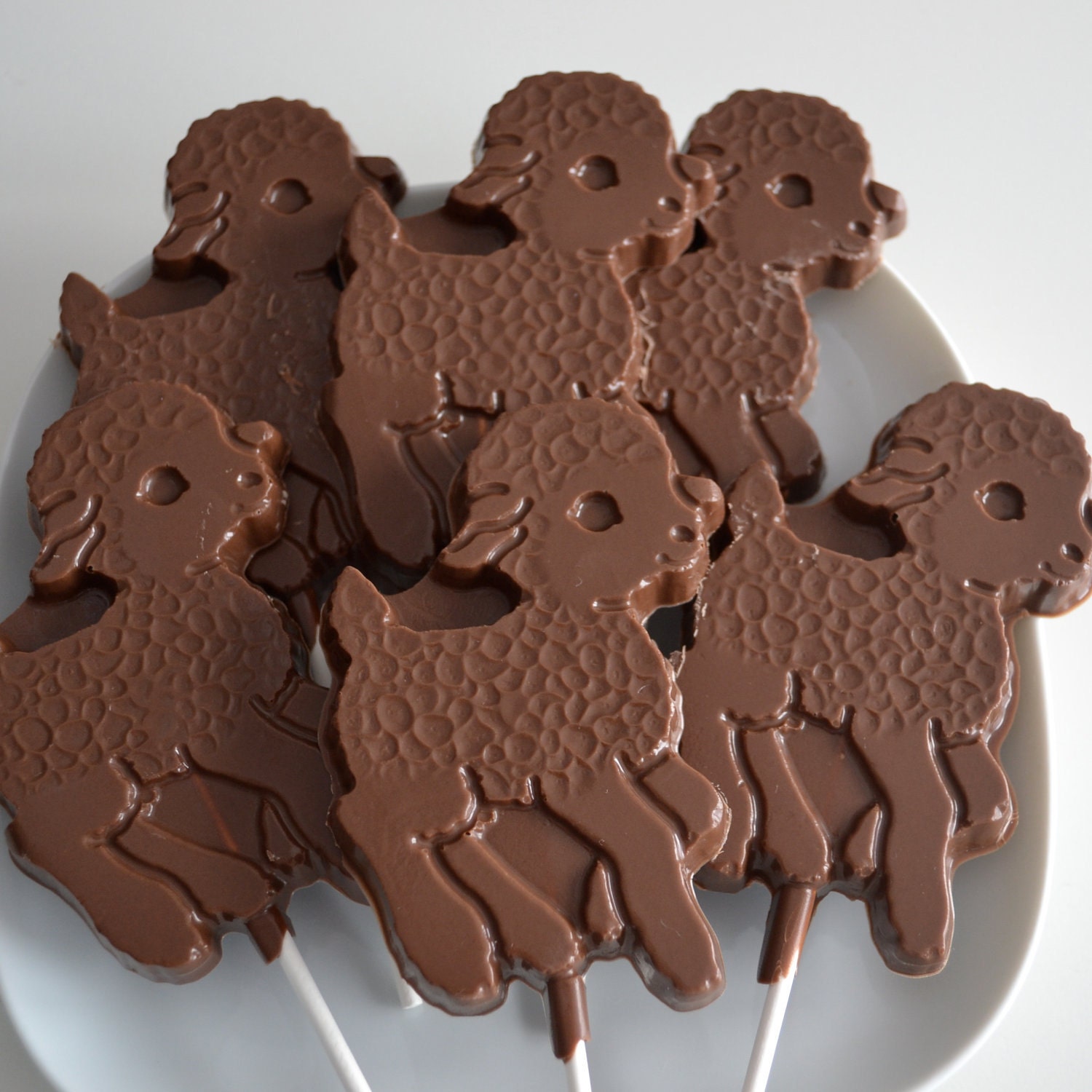 Chocolate Lamb Lollipops 12 Lollipops