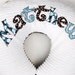 Monogrammed Nursing Pillow Cover in RAINDROP, Personalized with Your Baby boy's First Name, Chenille and Minky, boppy (TM) not included