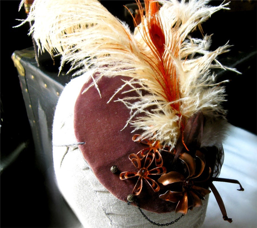 Copper Steampunk Tilt Hat