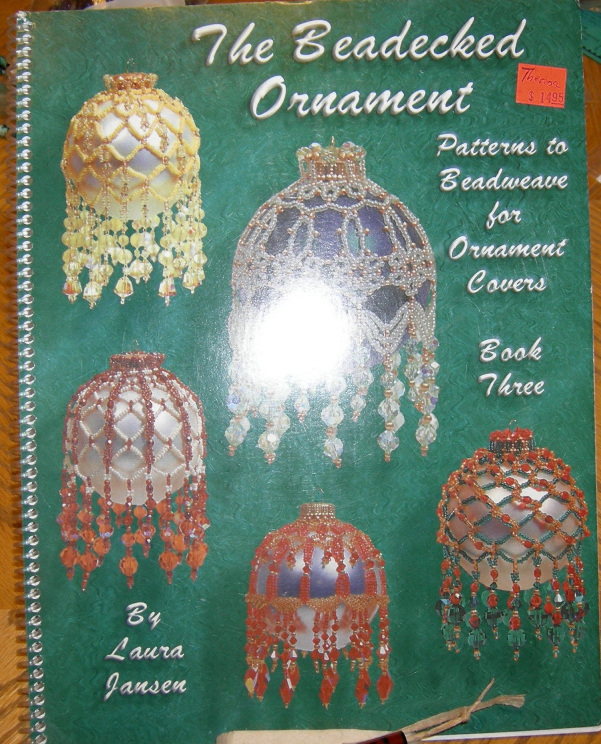 Used beaded ornament book by Laura Jansen Reserved by Nativebeads
