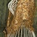 OOAK Gold and Tan - Hand Knit Shawl - Spring and Summer Fashion Accessory - Designer Collection - Ready to Ship