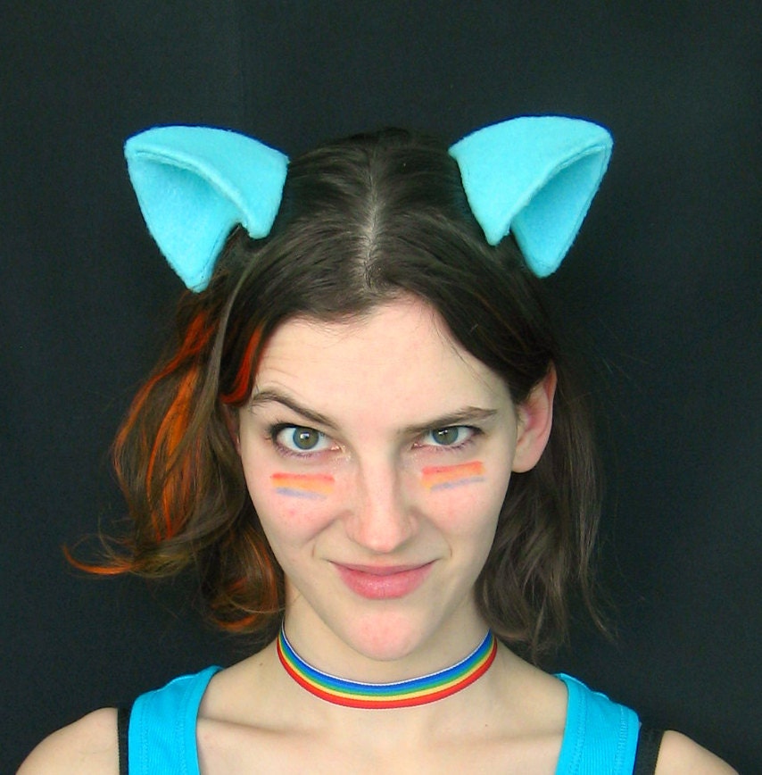 Rainbow Dash Clip On Costume Cosplay Pony Ears FIM