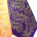Dark purple and Lime Necktie, Octopus tie design