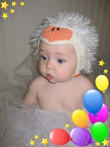 Easter gift Baby Goose hat