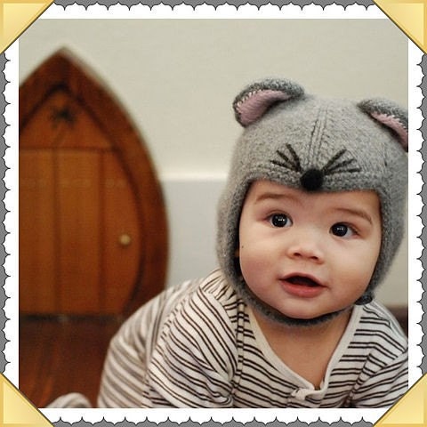 Cashmere " Mouse" hat