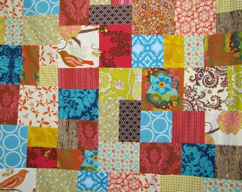 50X70 Patchwork Quilt in Random Pattern Custom by sewfunbymonique