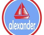 Smitten and Company Personalized Sailboat Tee for Boys