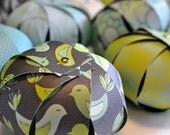 Savannah Mobile - Modern Paper Nursery Mobile in Aqua, Lime, Charcoal and Soft White