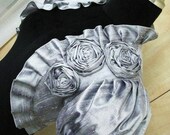 POISON silver dupioni silk bridal bolero jacket silver bolero jacket silver shrug wedding shrug silver jacket