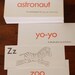 Vintage set of alphabet flash cards