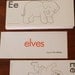 Vintage set of alphabet flash cards