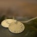 Your Sterling Silver Hand Stamped Guiding Word of the Year Pendant for 2013