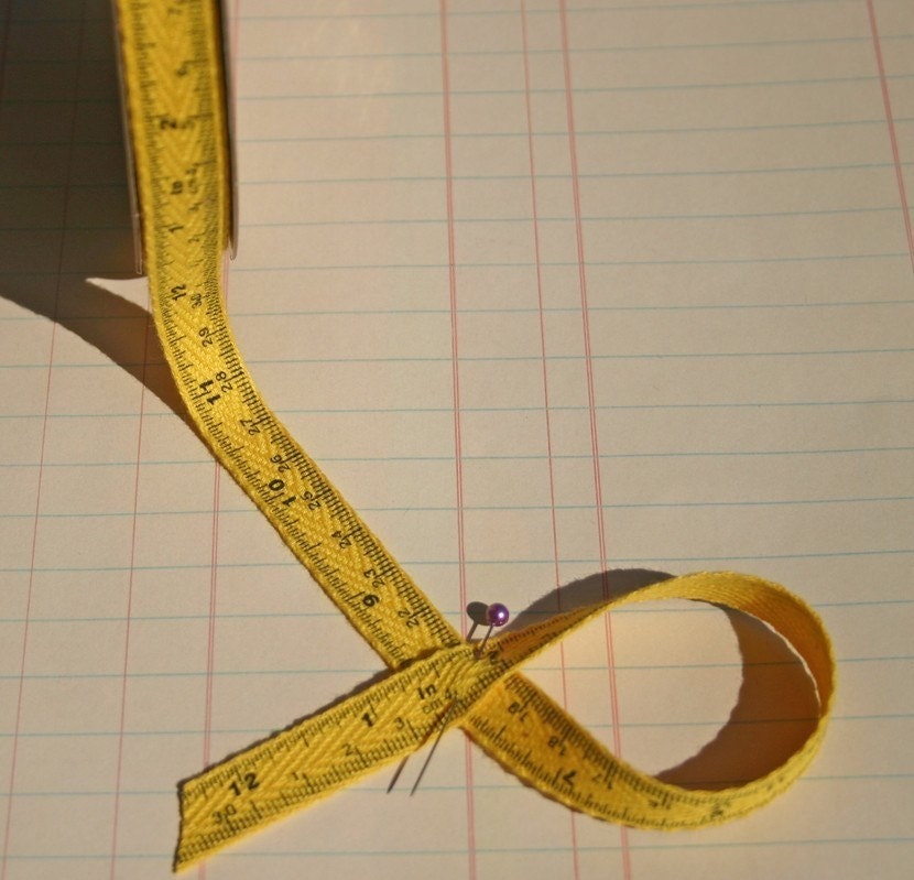 Twill Yellow Measuring Tape - 6 Yards - Double Order - Sewing Crafting Embellishment
