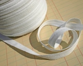 Twill White Cotton Trim Tape - 1/2 Inch 20 Yards - Sewing Shipping Packaging