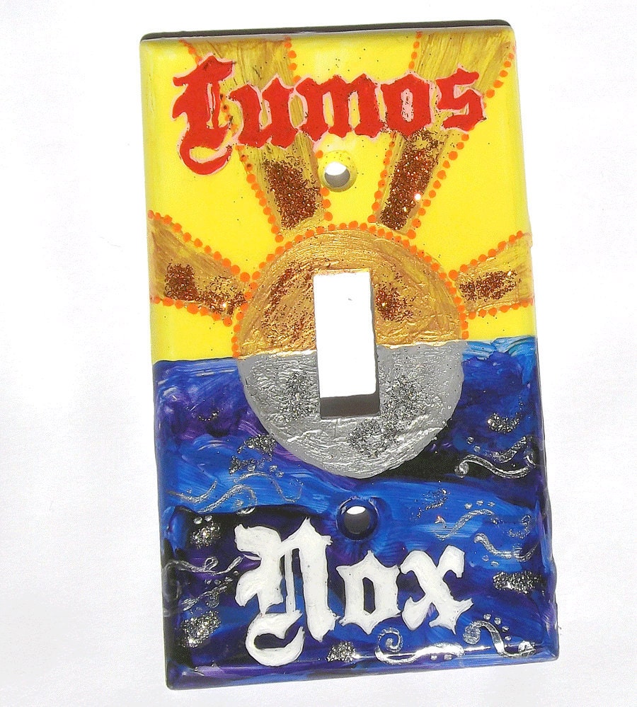 Lumos and Nox Lightswitch Plate