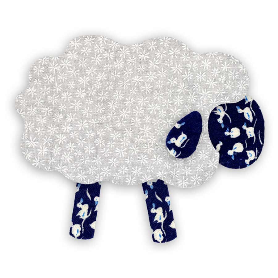 Items similar to Baby Sheep Fabric Appliques Die Cut Cotton Quilting Kit on Etsy