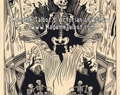 Corpse Flower Skeleton Poster Print