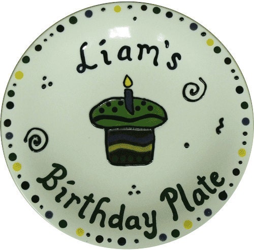 Personalized Birthday Plate Ceramic