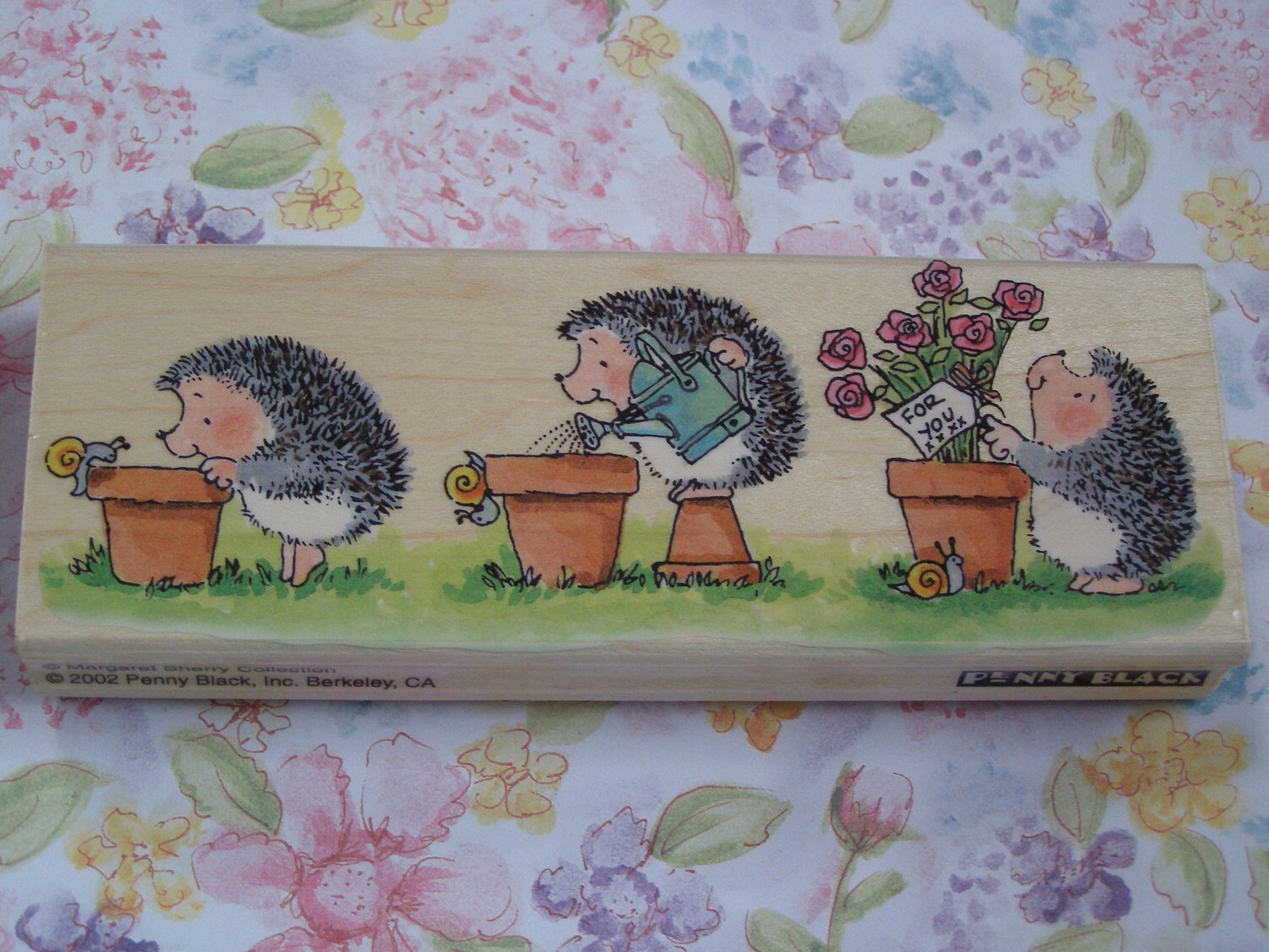 Labour of Love Penny Black wood mounted Rubber Stamp