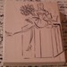 Fashionably Wrapped Penny Black wood mounted Rubber Stamp