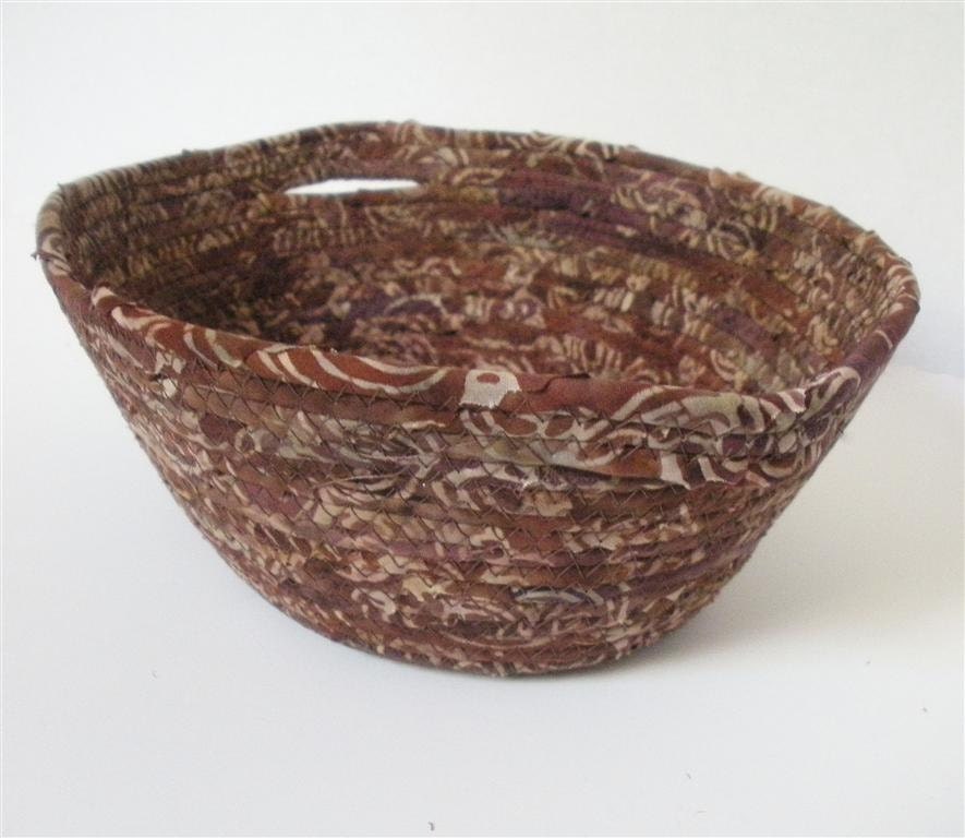 Mocha Brown Basket with Handles