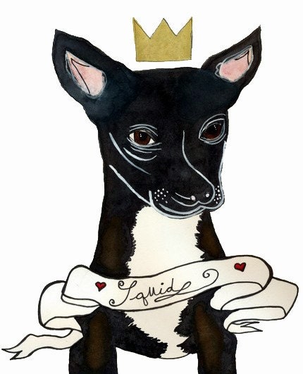 Custom Pet Portrait Original Illustration 8x10
