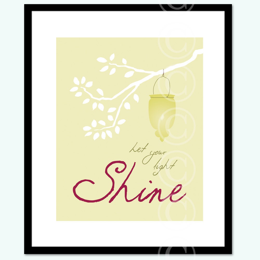 Let Your Light Shine - modern fine art print