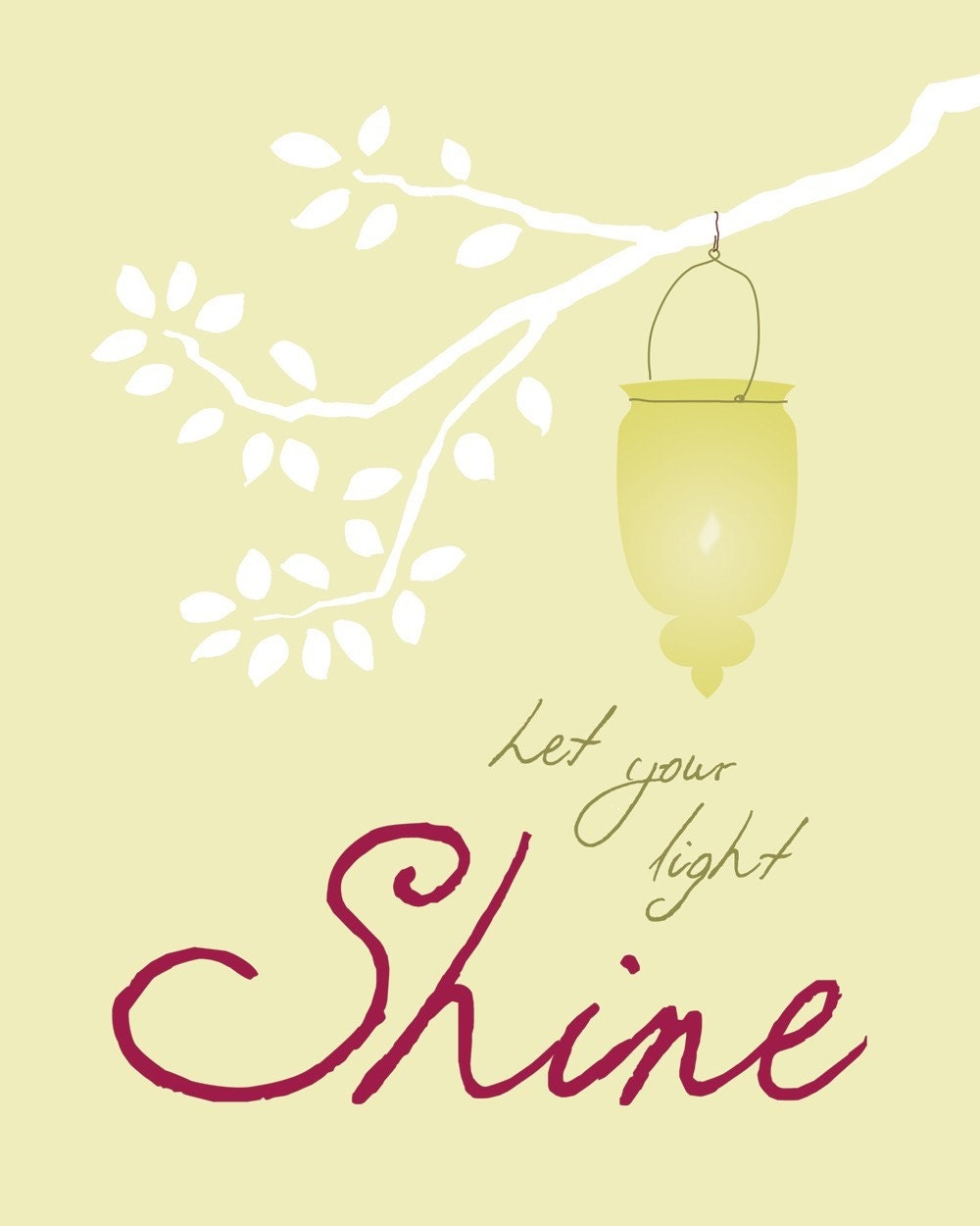 Let Your Light Shine - modern fine art print