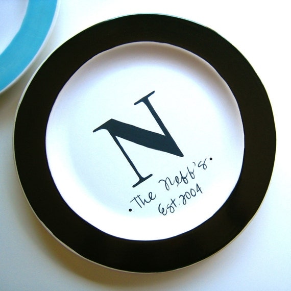 The Monogrammed Collection- Personalized Small Plate