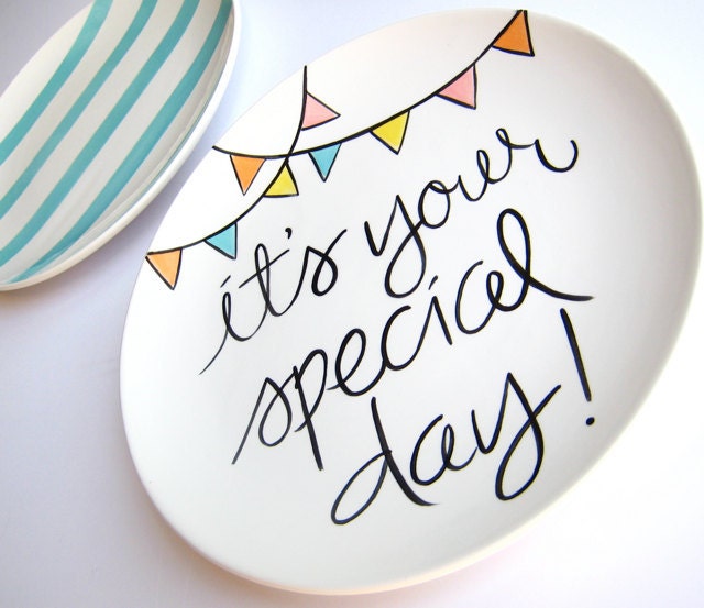 It's Your Special Day Small Plate by Aedriel Originals