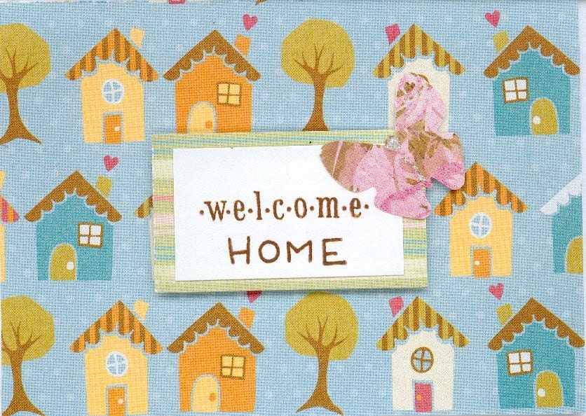 Cheerful Welcome Home Greeting Card by DebrasCardCreations on Etsy