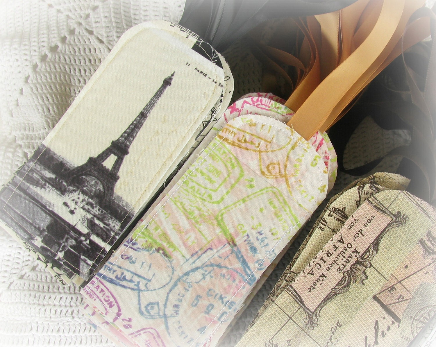 10 CUSTOM Tags Gifts For Your Bridesmaids - You Choose The Fabrics