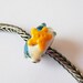Starfish Lampwork Big Hole Bead bhb Dread/Troll/Pandora Bead by keiara SRA FREE SHIPPING