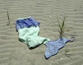 Mermaid Tail Cover Up Towel in Green with Purple by Kiki's Things on Etsy Il_170x135