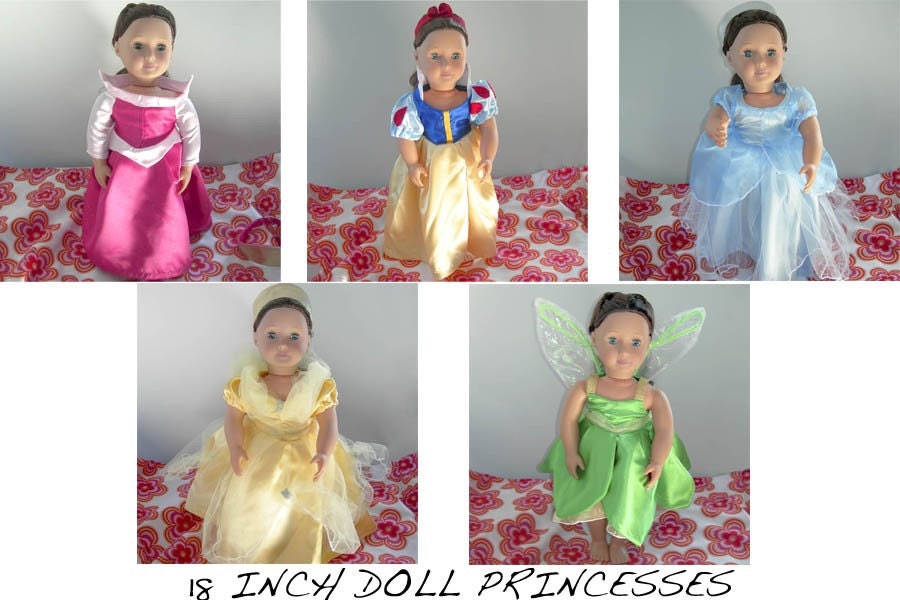 Five 18 inch Doll Princess Dresses Il_170x135