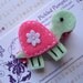 Tanna the Turtle Felt Clip