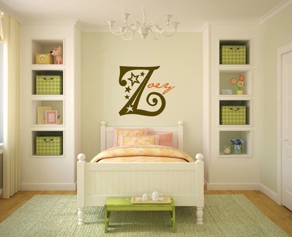 Vinyl Wall Art - Willow Monogram for Kids Room