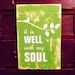 Typography Wood Sign- It Is Well With My Soul Wall Decor