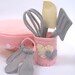All NEW Kitchen Utensils Set of 7 Eco Felt Play food Spatula Whisk Measuring Spoons