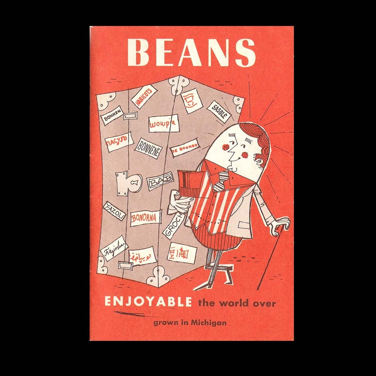 Beans Enjoyable the World Over - Vintage Recipe Booklet